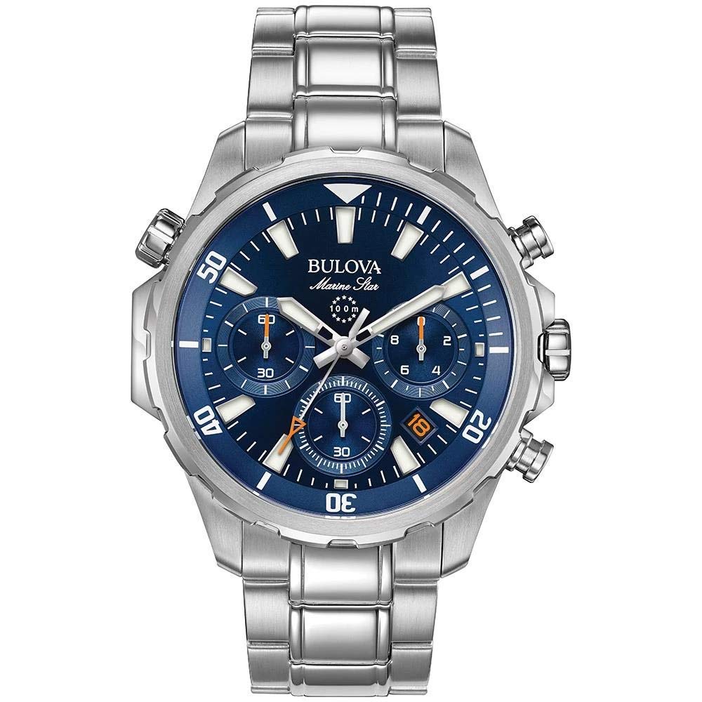Bulova Men's Marine Star Series B Stainless Steel 6-Hand Chronograph Quartz Watch, 100M