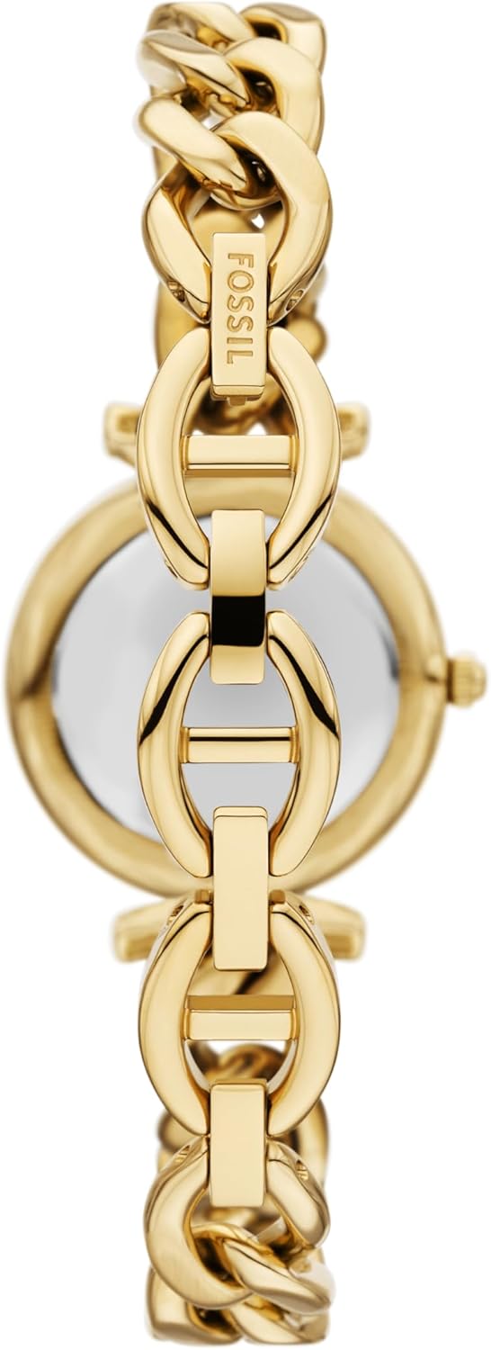 Fossil Women's Watch and Bracelet Set, Carlie Three-Hand Stainless Steel Watch for Women and Bracelet Set