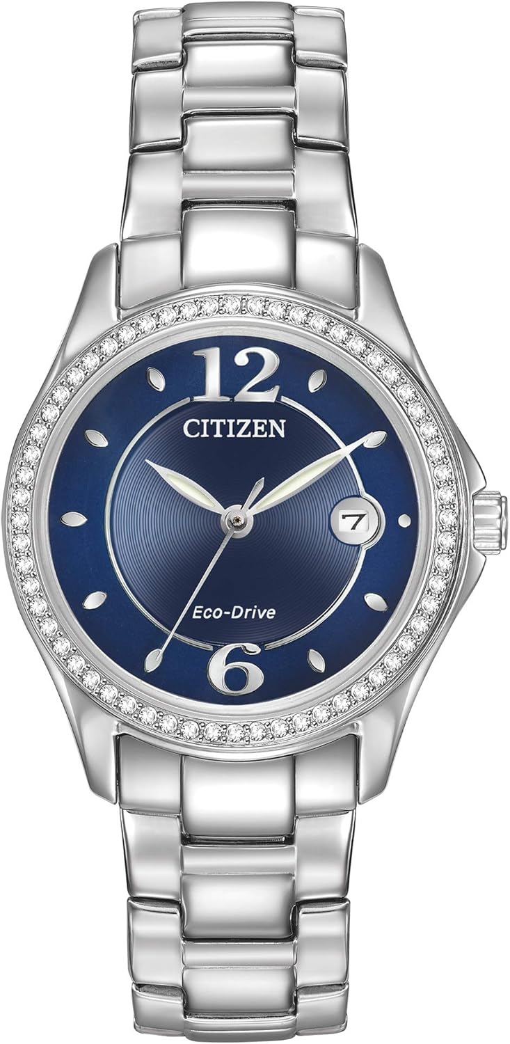 Citizen Women's Eco-Drive Dress Classic Crystal Watch in Stainless Steel