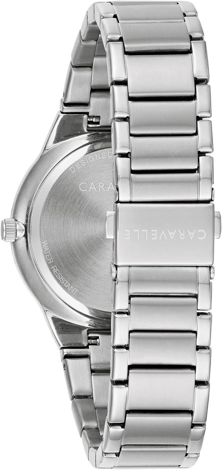 Caravelle Men's Modern Stainless Steel 3-Hand Quartz Watch and Bracelet Box Set, 40mm Style: 43K101