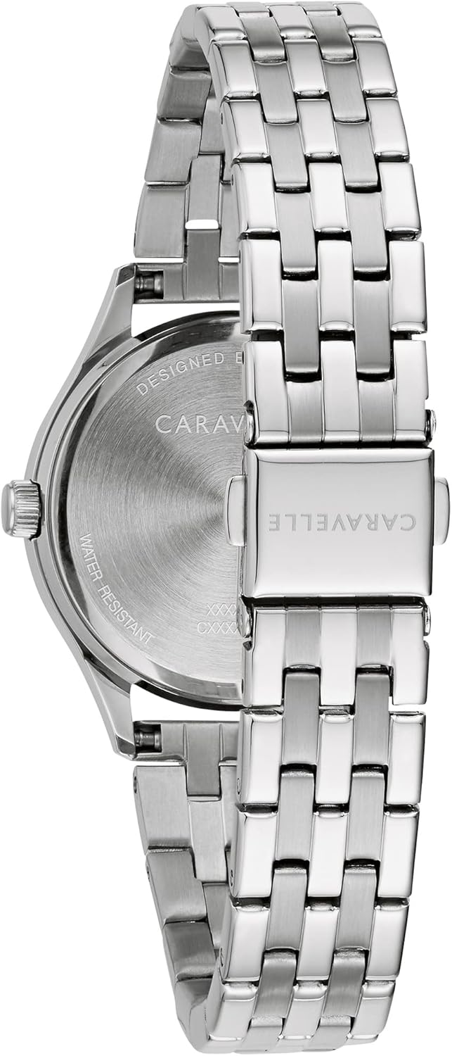 Caravelle by Bulova Ladies' Crystal Watch and Bracelet Gift Set, Day-Date