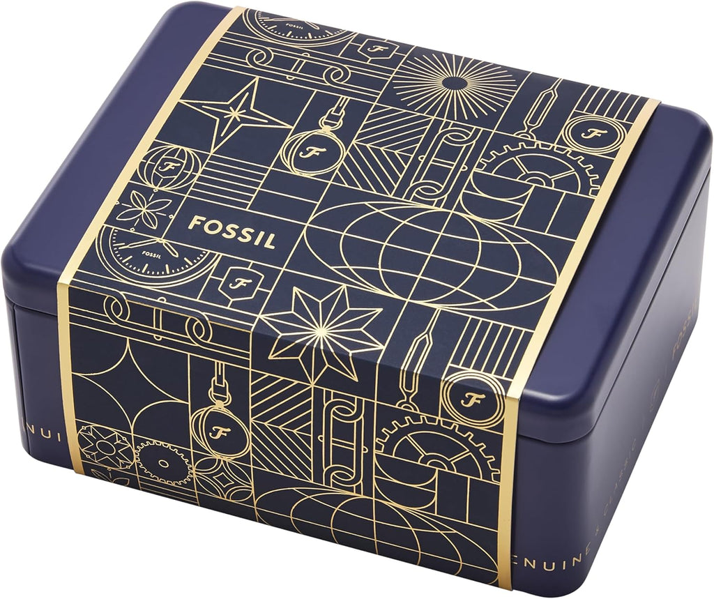 Fossil Women's Watch and Bracelet Set, Carlie Three-Hand Stainless Steel Watch for Women and Bracelet Set