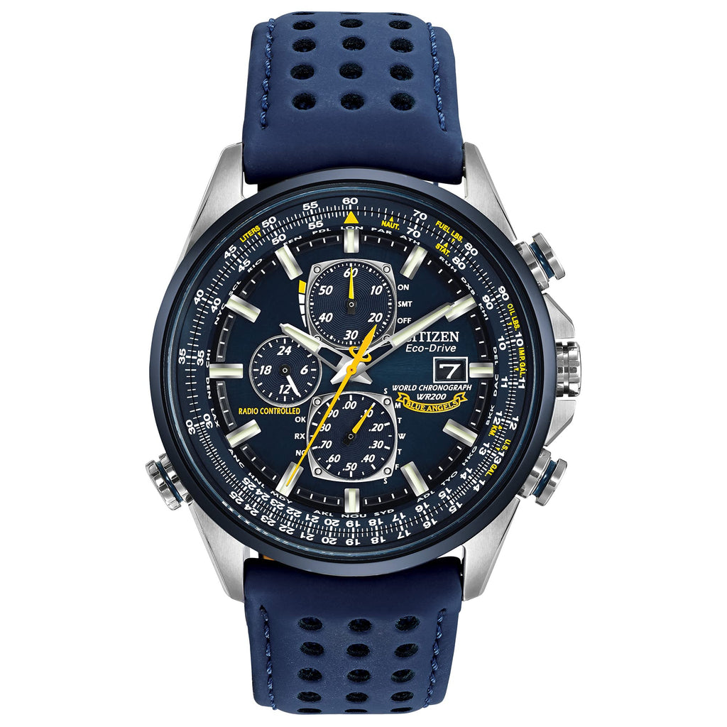 Citizen Men's Eco-Drive Sport Luxury World Chronograph Atomic Time Keeping Watch